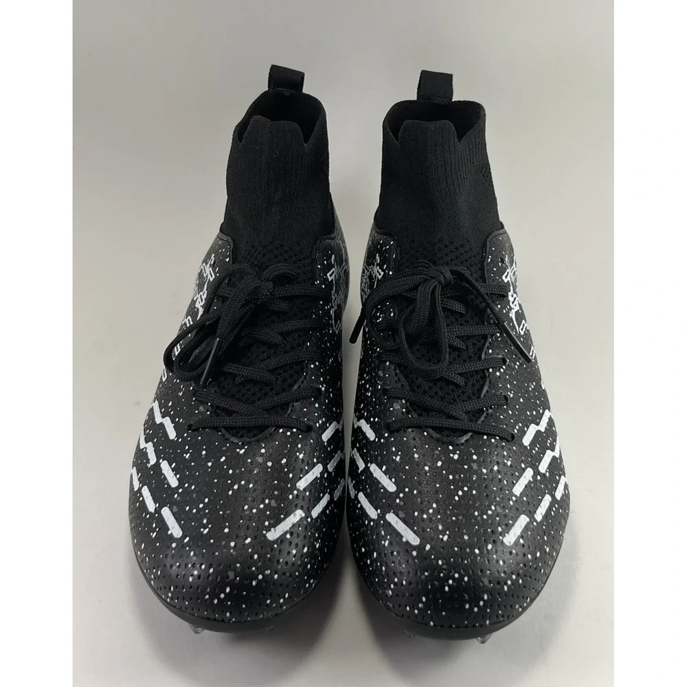 LSIDORYC Unisex Soccer Cleats Shoe Black Size 37 US Mens 5 Women 6.5 Lightweight